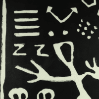 Art Gallery Maastricht - Detail van de lithografie Flugblatt van A. R. Pencke