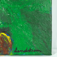 Signatuur op het schilderij Portret van een verdrietige man van Bengt Lindström