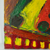 Detail 2 van het schilderij Portret van een verdrietige man van Bengt Lindström