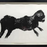 De lithografie Das Tier van Armando