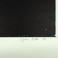 Signatuur van de zeefdruk Spiegelungen II van Sigmar Polke