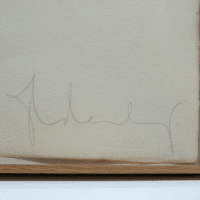 Signatuur van de ets Butter pat in Berkeley Hills van Claes Oldenburg